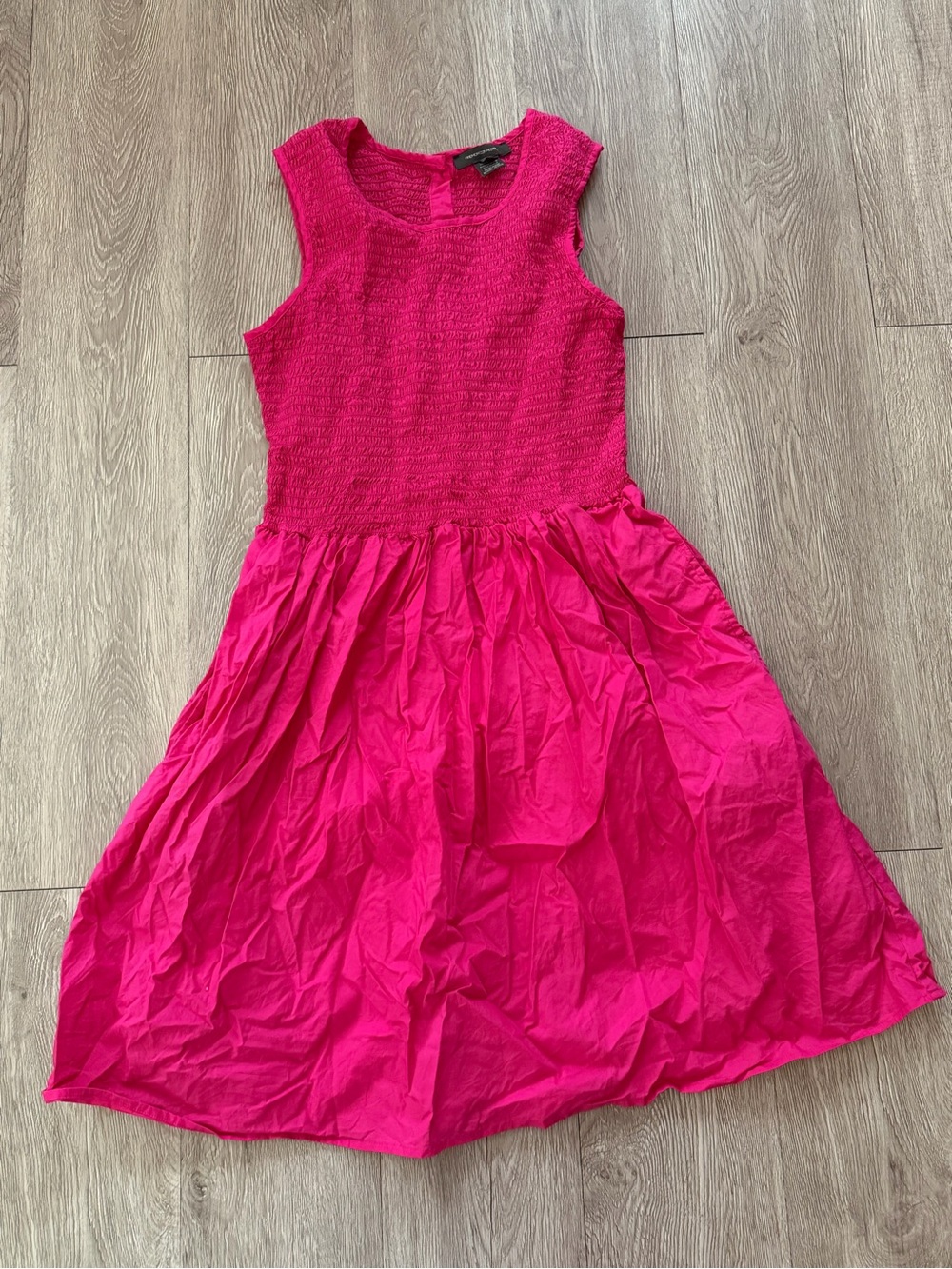 French Connection Hot Pink Sleeveless Casual Dress